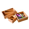 square bamboo organizer storage box