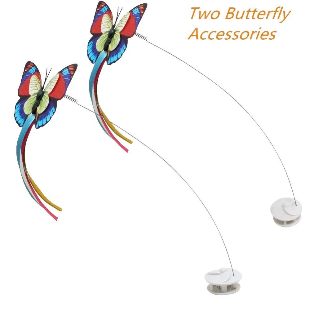 spinning butterfly cat toy