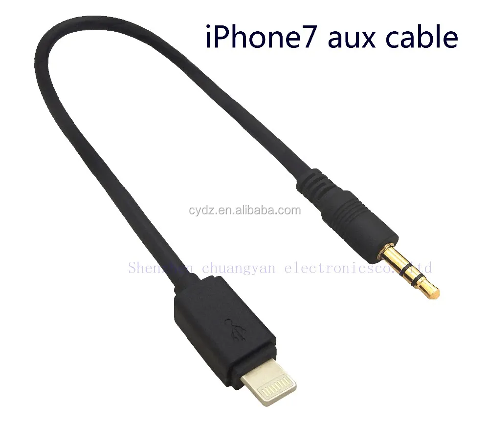 Aux 3.5mm Jack Audio Input Adapter Cable For Iphone 7 7 Plus With Ios 10.3 Buy 3.5mm Jack Aux