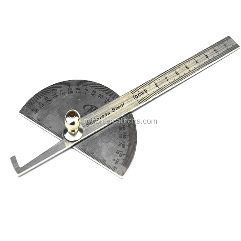 1pc 180 Digital Protractor Stainless Steel Protractor Swing Arm