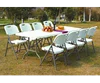 Environmental outdoor aluminum legs folding plastic picnic table and chair in china