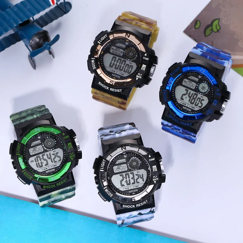 digital camo watch