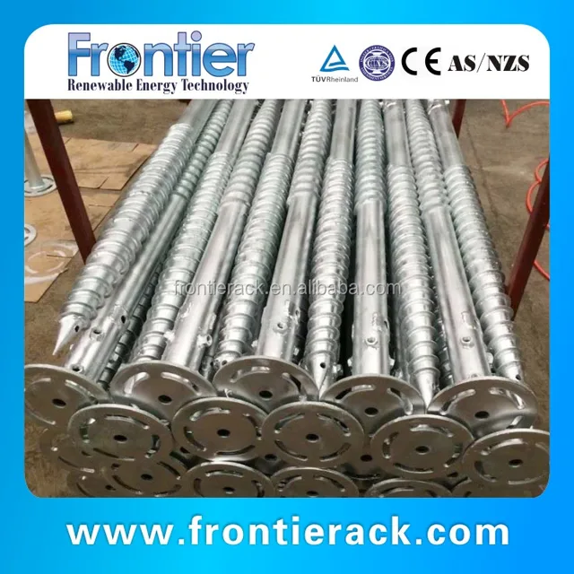 2016 high quality durable ground screw for solar mounting system