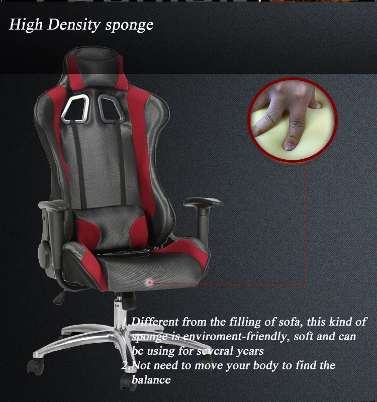 LOL Pu Leather Gaming  Chair Racing Chair for Office Use with Armrest