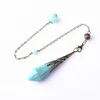 Natural Amazonite Stone Chakra Crystal Faceted Healing Pendulums