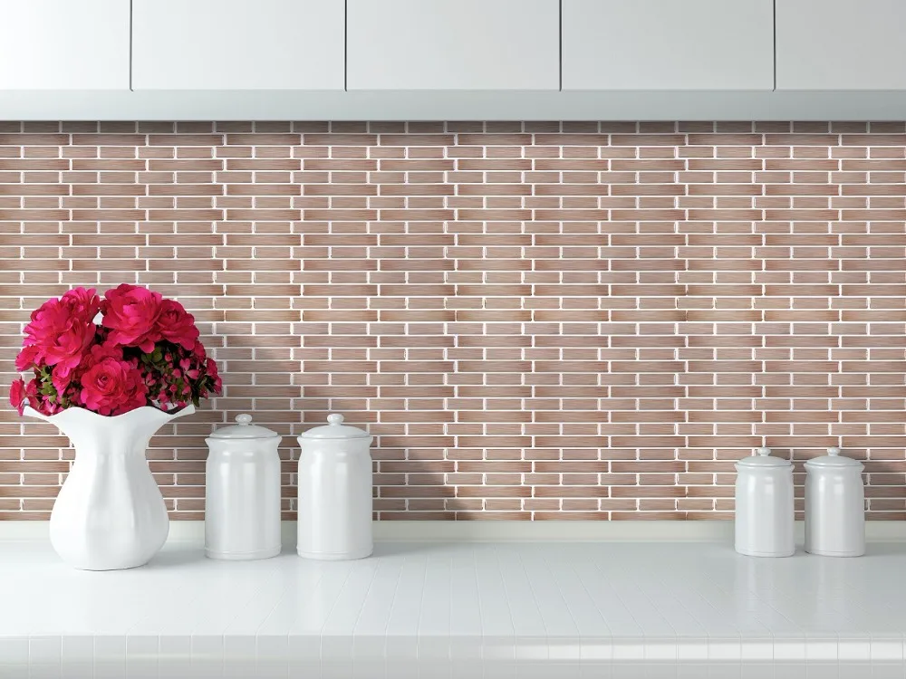 Mosaic Peel And Stick Tile Kitchen Splash Back Self Adhesive Wall ...