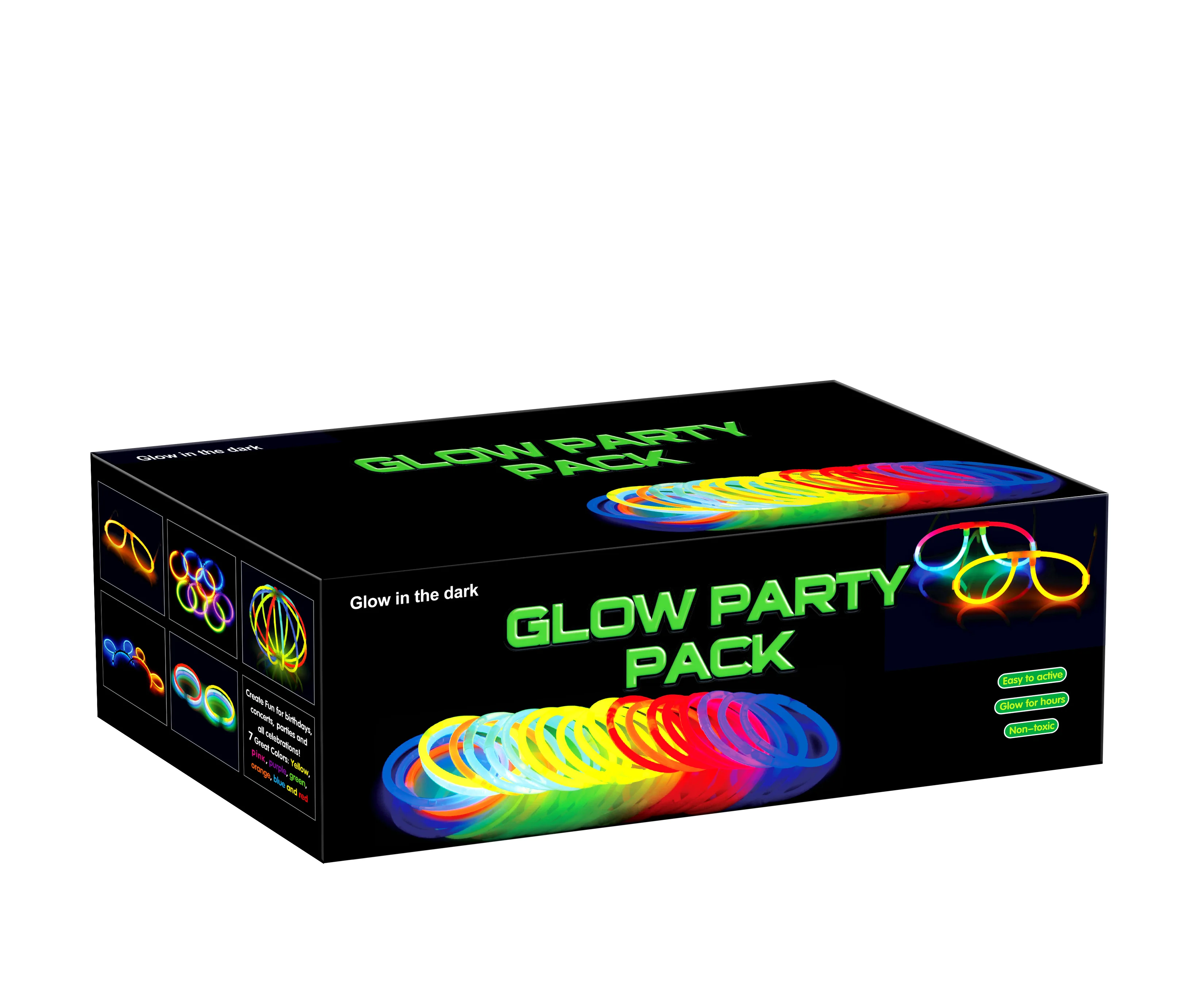 223 Pcs Glow Stick Party Pack Multi Color Glow Party Set Buy Glow