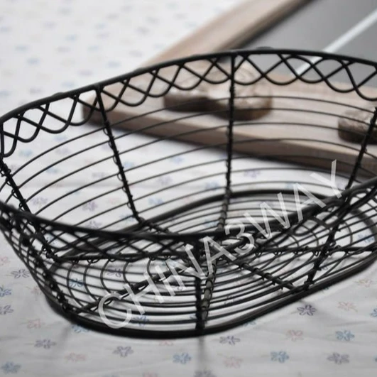 Best Boat Shape Black Metal Wire Fruit Basket For Best Boat Shape Black Metal Wire Fruit
