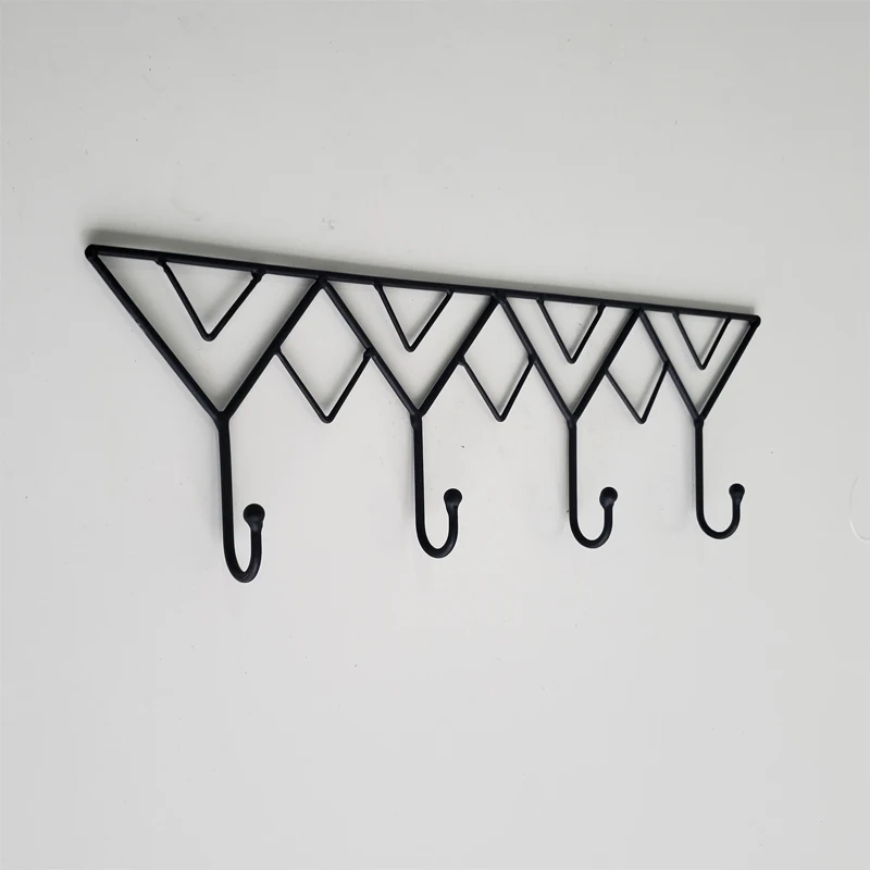 简单的想法三角形不锈钢黑色衣服挂衣架