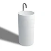 CK3001 Modern bathroom free standing wash basin sink Solid Surface pedestal toilet sink