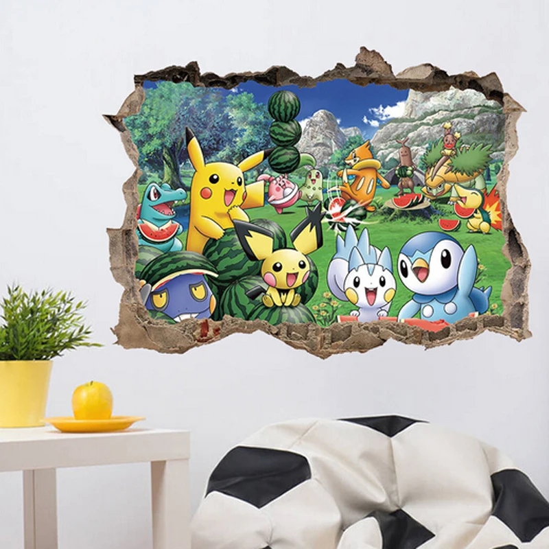 Removable Kids Bedroom Decor Pokemon Wall Stickers Adhesive Nursery Decals Home Removable Kids Bedroom Decor Pokemon Wall Stickers Adhesive Nursery Decals Home