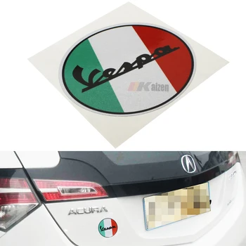 Jdm Japanese Style For Italy Flag W Vespa Sticker Decal For Cars