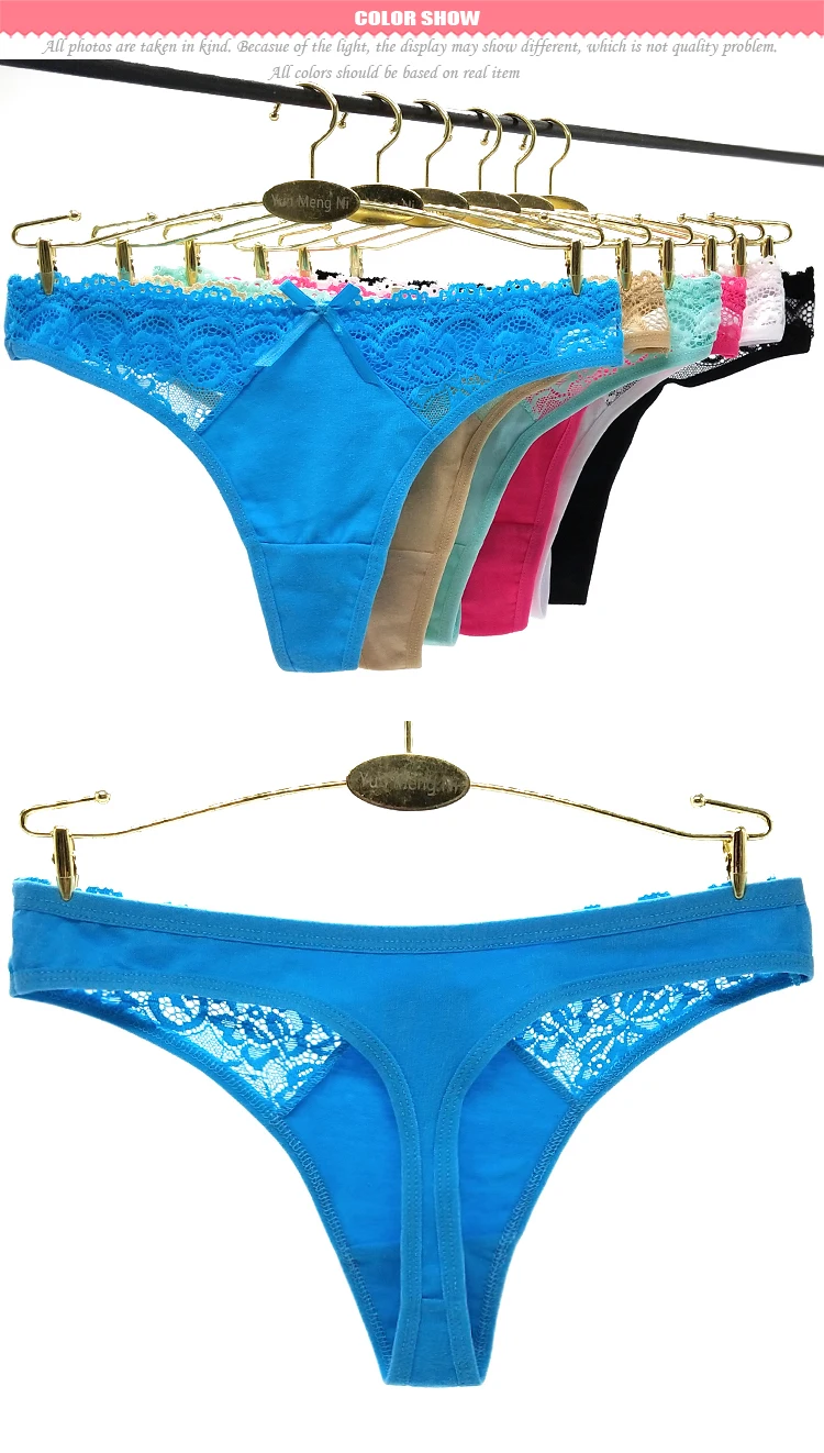 New Style Ladies Cotton Thongs Girls Low Waist Thongs Manufacturers
