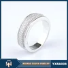 china manufacturer wholesale zircon pave setting 925 silver marks ring