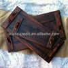 Reclaimed Wood Tray Leather Handle Large