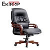 Leather master wood revolving antique office chair parts for fat people indonesia