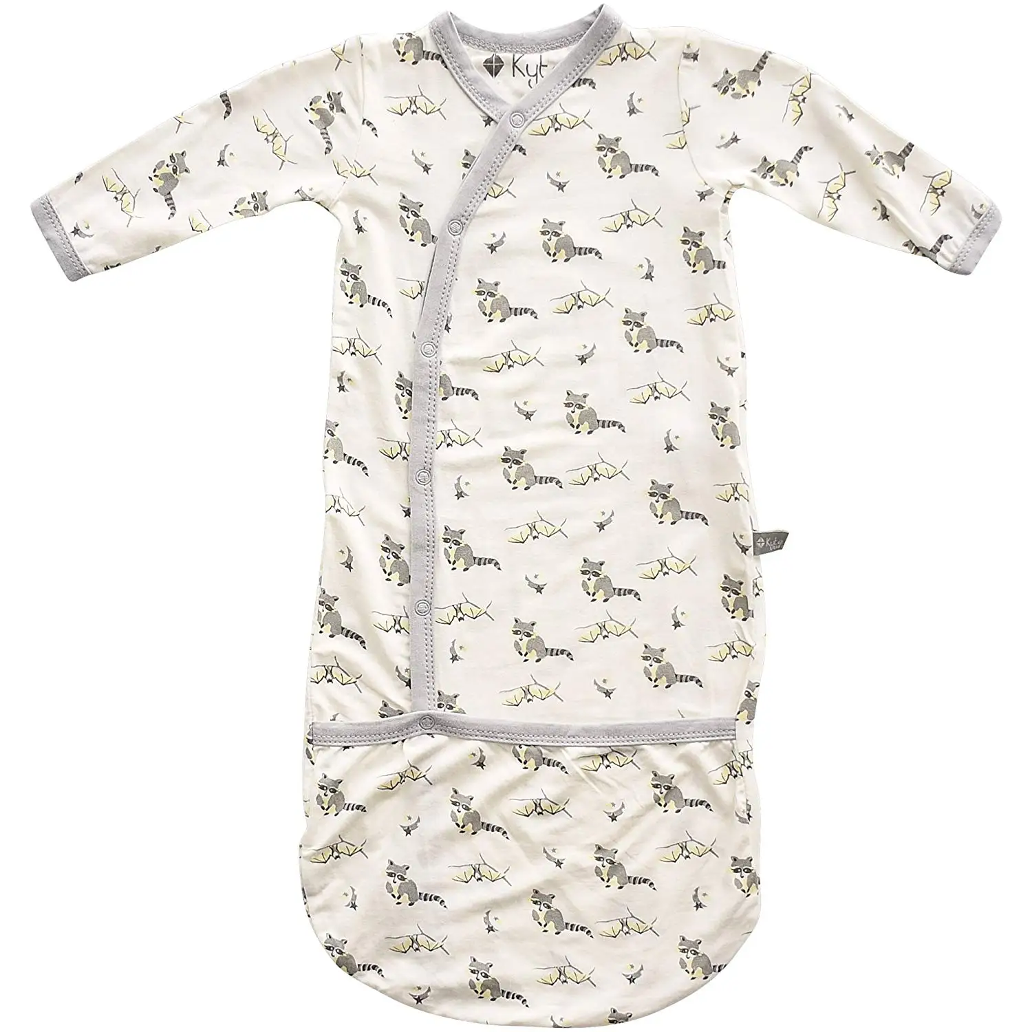 Printed Patterns KYTE BABY Bundlers 0-6 Months Baby Sleeper Gowns Made of Soft Organic Bamboo Rayon Material