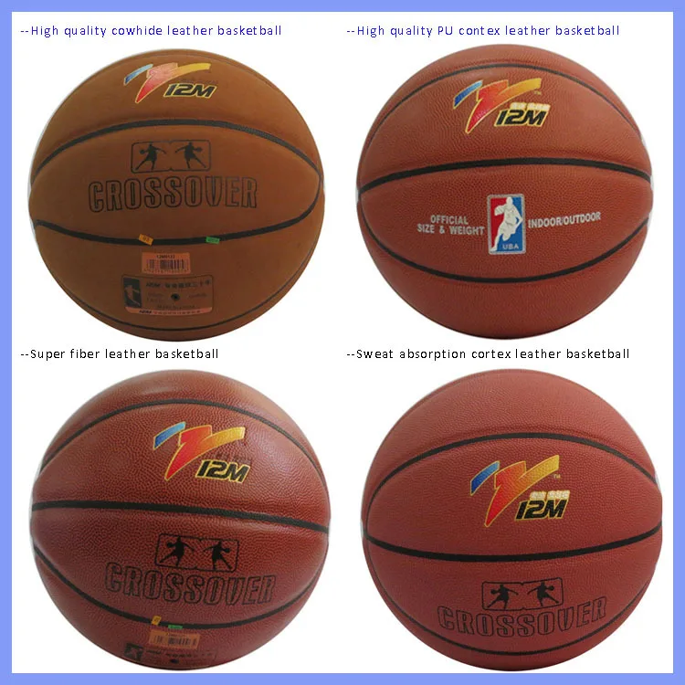 7 High Quality Pu Leather Basketball With Natural Rubber Bladder