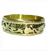 Machine Cut Pattern Brass bangle