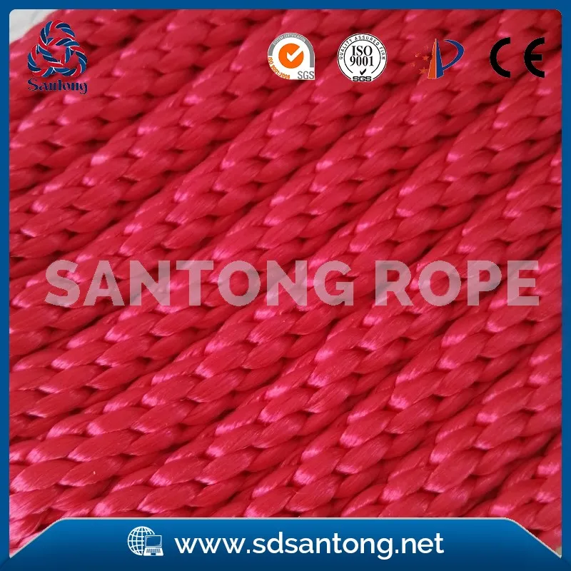 High performance customized package and size solid braided polypropylene/ PP mooring marine anchor rope/ dock line