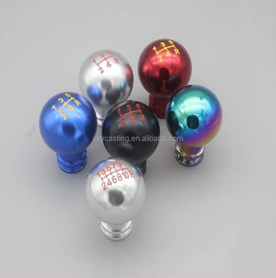 Car Titanium Gear Shift Knob Shifter Lever Head 5 Speed Handle Ball Cover Buy Titanium Gear