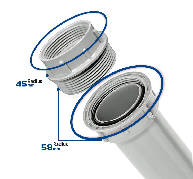 Gute Qualität 110mm Durchmesser Edelstahl Waschbecken Abfluss/siphon