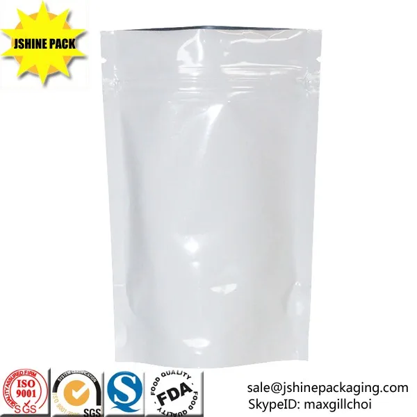 White Mylar Ziplock Medical Marijuana Packaging Bag - Buy Marijuana Bag ...