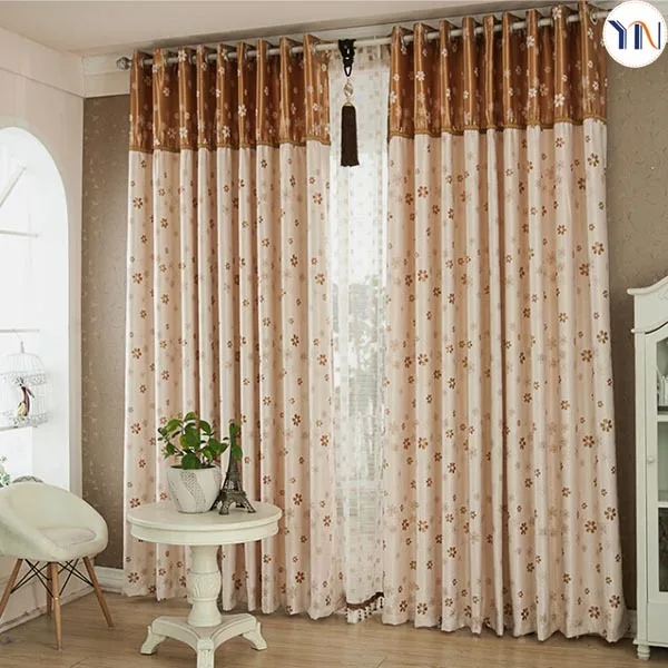 Exquisite Floral Jacquard Blackout Curtain For Highend Home Decoration Home Ideal Design