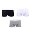 OEM custom cotton mens boxer plain white underwear briefs