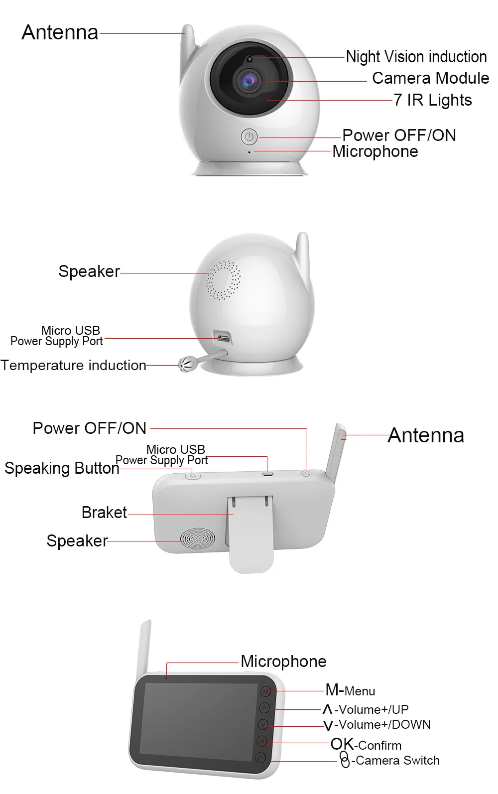 change temp on infant optics