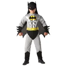 Muscle Chest Dark knight Batman boy’s superhero Halloween Party Costume 3pcs fantasia Carinval fancy dress for kids 4Sizes 3-12Y