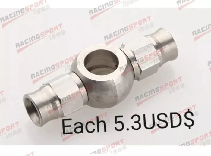 An3 Stainless Steel Ptfe Brake Line Crimp On Banjo Fitting Motorcycle
