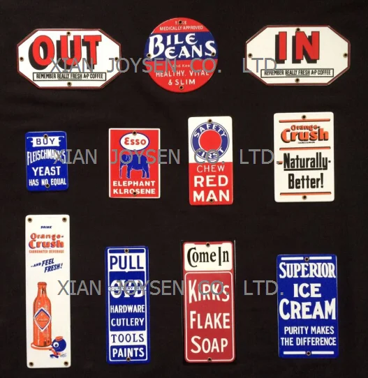 Most Popular Custom Enamel Signs Buy Decorative Custom Made Vintage