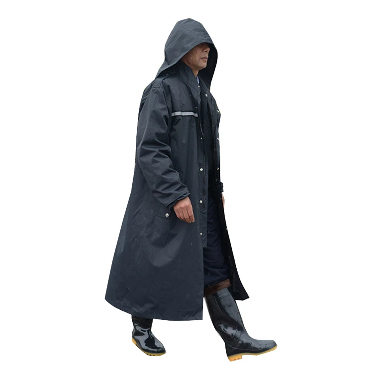 Police Duty Rain Wear Windproof Coat With Reflective Tape Military ...
