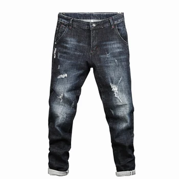 dark blue biker jeans mens