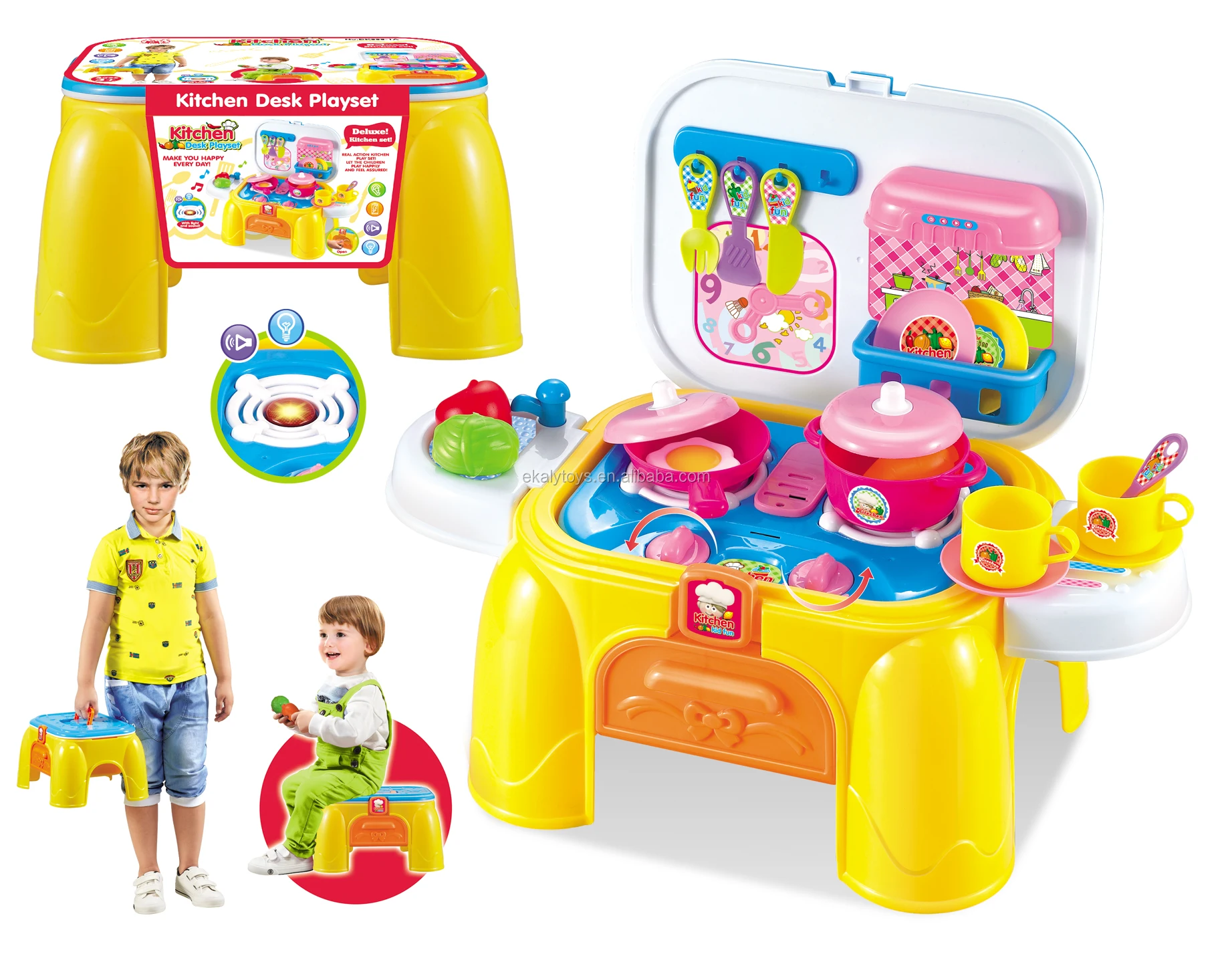  Wholesale  Baby Toy Popular Plastic Cooking  Kitchen  Desk 