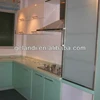 kitchen furniture, acrylic solid surface countertop kitchen cabinets with wire basket drawer