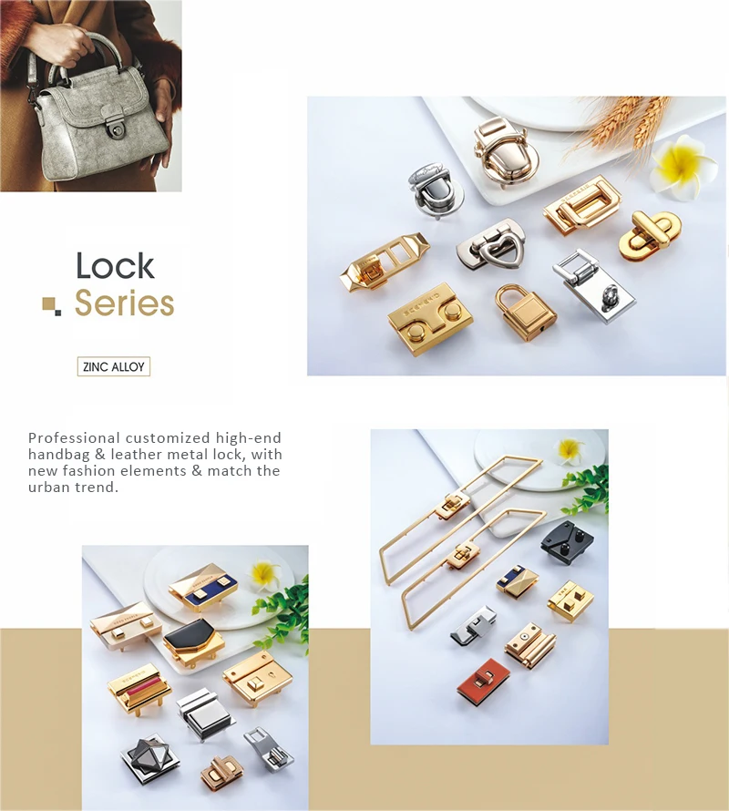 Push Lock For Handbags