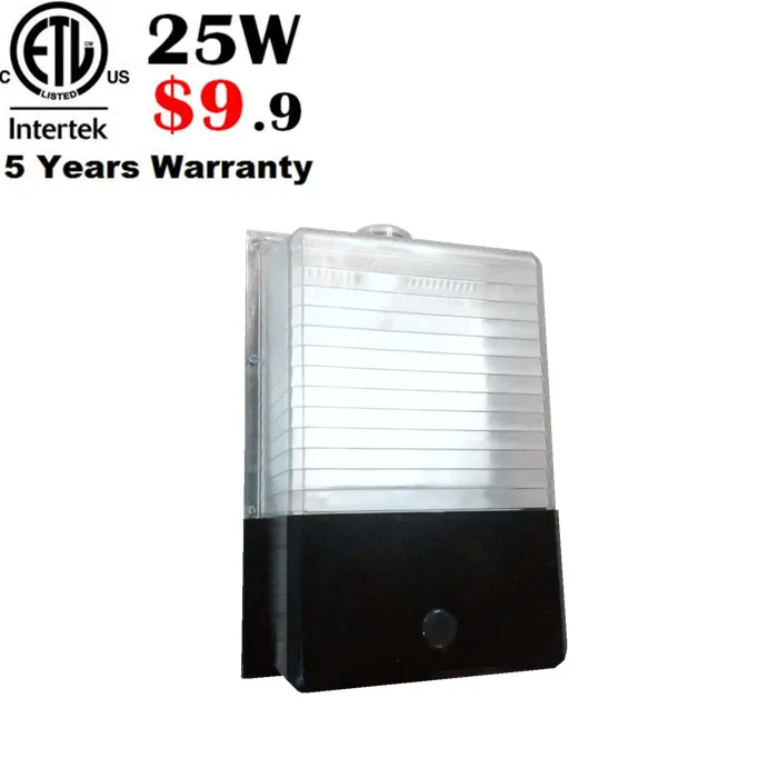 ETL DLC 5 years warranty Daylight 5000k 5700k Semi-cut off Area Light Warehouse Industrial Use led mini wall pack 20w 25w 30w