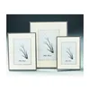 Metal iron nickel plate photo picture frame with glass and black velvet backboard