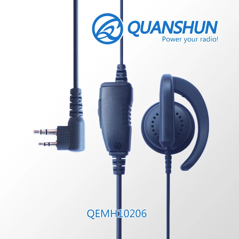 
With in line PTT button and mic earphone walkie talkie headset for Hytera TC-500 