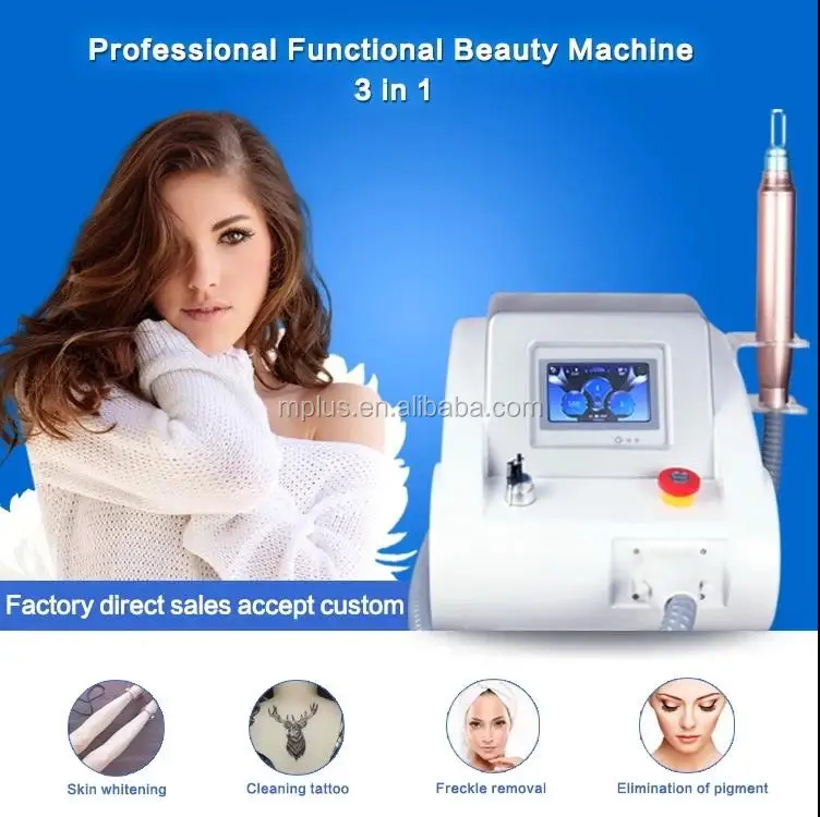 Professional Beauty Equipment Q switched ND Yag LaserTattoo Removal Machine