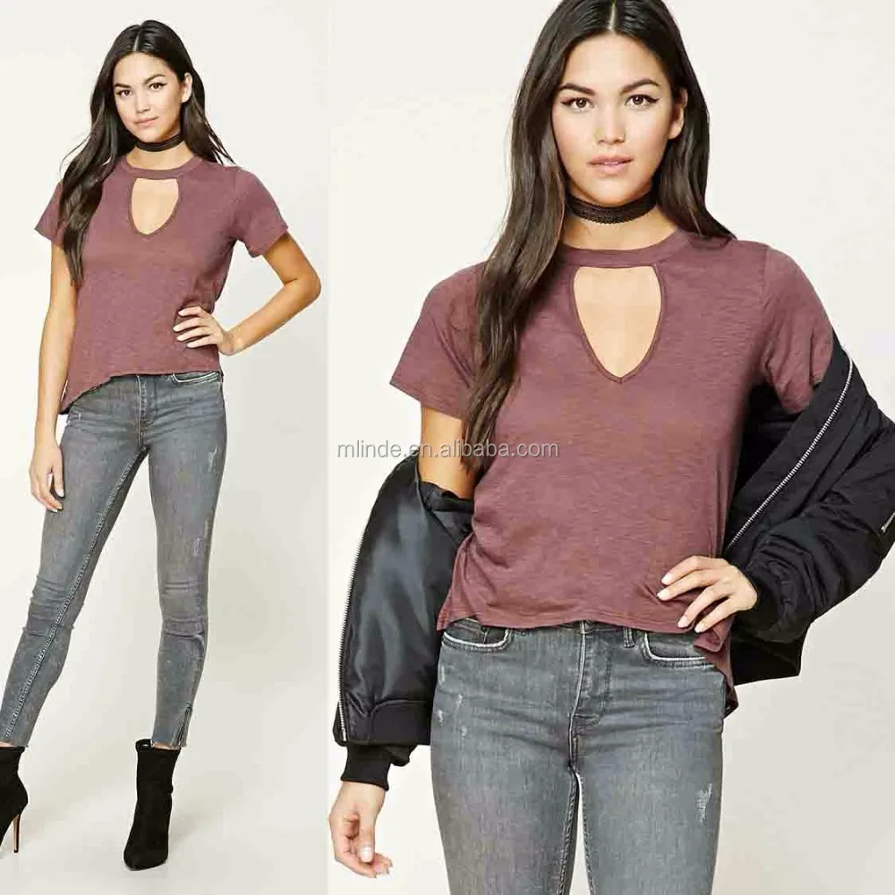 high low cotton tops