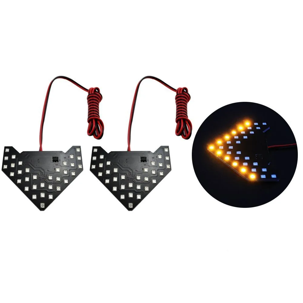 Sequential Flashing 33 Smd Arrow Led Lights Bulbs For Side Mirror Turn