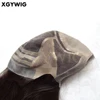 Wholesale 100% virgin Brazilian Human Hair China silk top hidden invisible knots silicon around full lace glueless wig