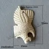 Latest hand carved eagle bone pendants natural animal Beads for jewelry making