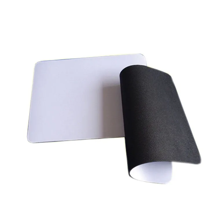Tigerwingspad trade assurance blank white color sublimation OEM logo customize rubber and fabric mouse pad
