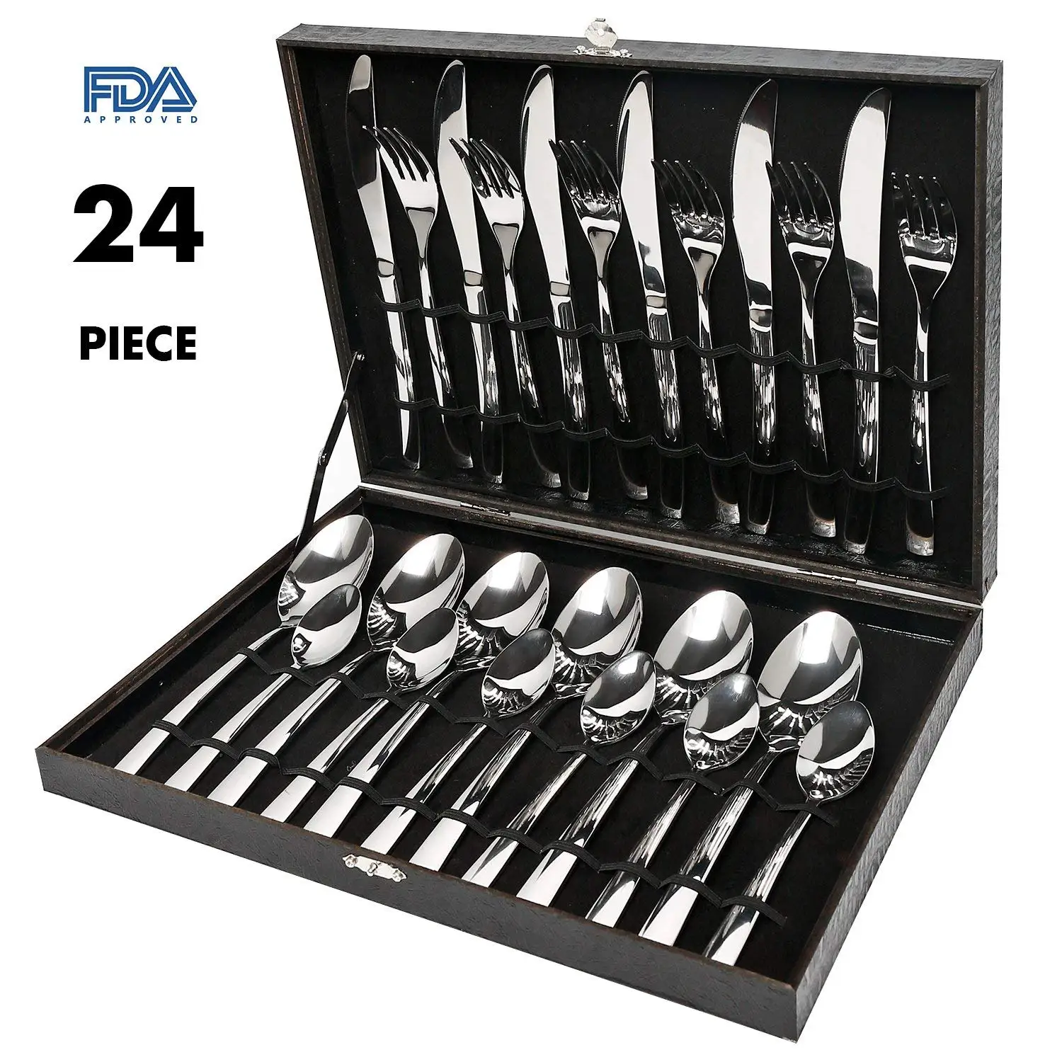 Fork J F 8 Piece Stainless Steel Flatware Sets Knife Camping Picnic   HTB125kTGY1YBuNjSszeq6yblFXao 