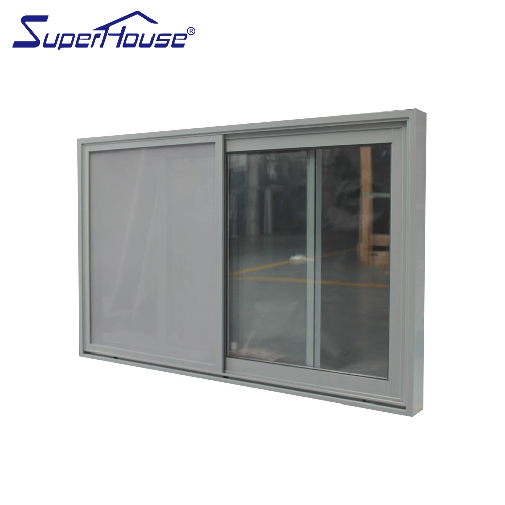 Miami-Dade County Approved Hurricane Certification sliding glass reception window in china