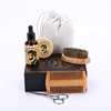 Beard comb and brush set men's wooden box beard shaping tool Perfect Facial Hair Grooming Kit